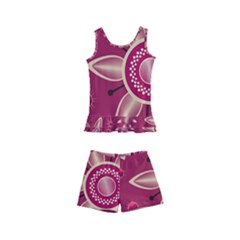 Background Non Seamless Pattern Art Kids  Boyleg Swimsuit