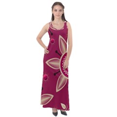 Background Non Seamless Pattern Art Sleeveless Velour Maxi Dress