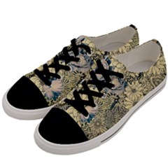 Abstract Art Artistic Botanical Men s Low Top Canvas Sneakers