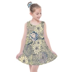 Abstract Art Artistic Botanical Kids  Summer Dress by Pakrebo