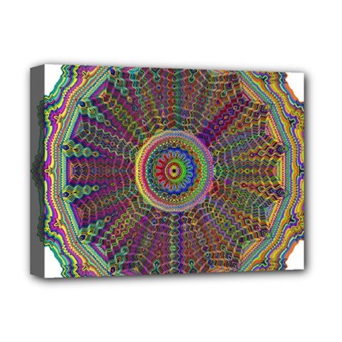 Mandala Decorative Ornamental Deluxe Canvas 16  X 12  (stretched)  by Pakrebo