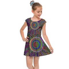 Mandala Decorative Ornamental Kids  Cap Sleeve Dress