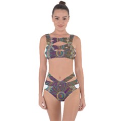 Mandala Decorative Ornamental Bandaged Up Bikini Set  by Pakrebo