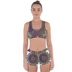 Mandala Decorative Ornamental Racerback Boyleg Bikini Set by Pakrebo