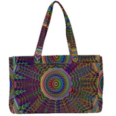 Mandala Decorative Ornamental Canvas Work Bag by Pakrebo