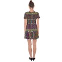 Mandala Decorative Ornamental Drop Hem Mini Chiffon Dress View2