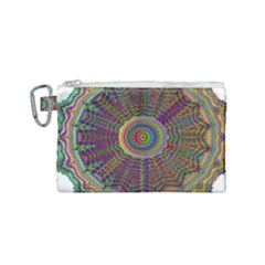 Mandala Decorative Ornamental Canvas Cosmetic Bag (small)