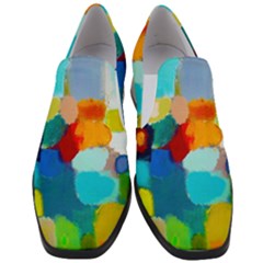 Peace3 Women Slip On Heel Loafers by BIBILOVER