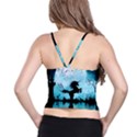 Wonderful Unicorn Silhouette In The Night Spaghetti Strap Bra Top View2