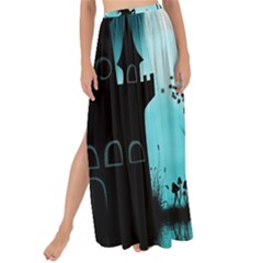 Wonderful Unicorn Silhouette In The Night Maxi Chiffon Tie-up Sarong by FantasyWorld7