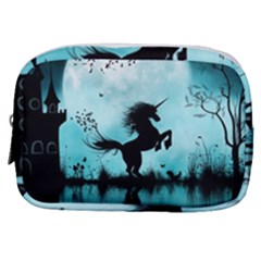 Wonderful Unicorn Silhouette In The Night Make Up Pouch (small) by FantasyWorld7