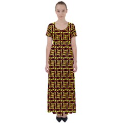 Rby-2-5 High Waist Short Sleeve Maxi Dress by ArtworkByPatrick