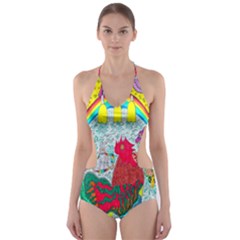 Supersonic Key West Gypsy Blast Cut-out One Piece Swimsuit by chellerayartisans