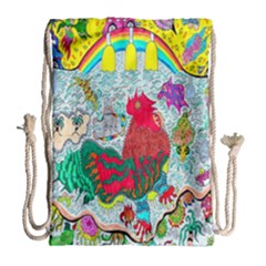 Supersonic Key West Gypsy Blast Drawstring Bag (large) by chellerayartisans