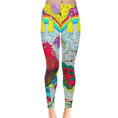 Supersonic Key West Gypsy Blast Leggings  by chellerayartisans