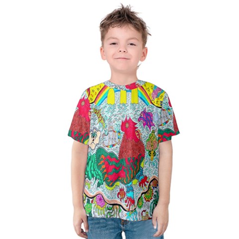 Supersonic Key West Gypsy Blast Kids  Cotton Tee by chellerayartisans