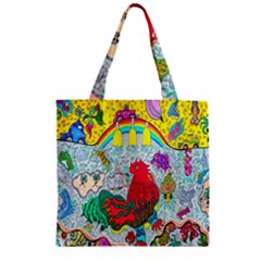 Supersonic Key West Gypsy Blast Zipper Grocery Tote Bag by chellerayartisans