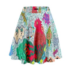 Supersonic Key West Gypsy Blast High Waist Skirt by chellerayartisans