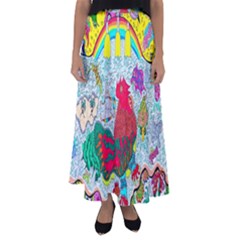 Supersonic Key West Gypsy Blast Flared Maxi Skirt by chellerayartisans