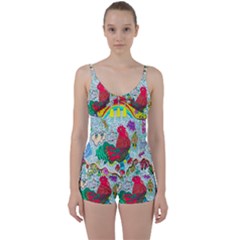 Supersonic Key West Gypsy Blast Tie Front Two Piece Tankini by chellerayartisans