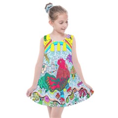 Supersonic Key West Gypsy Blast Kids  Summer Dress by chellerayartisans