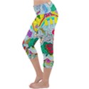 Supersonic Key West Gypsy Blast Lightweight Velour Capri Yoga Leggings View2