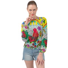 Supersonic Key West Gypsy Blast Banded Bottom Chiffon Top