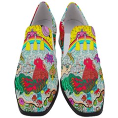 Supersonic Key West Gypsy Blast Women Slip On Heel Loafers by chellerayartisans