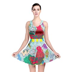 Supersonic Key West Gypsy Blast Reversible Skater Dress by chellerayartisans