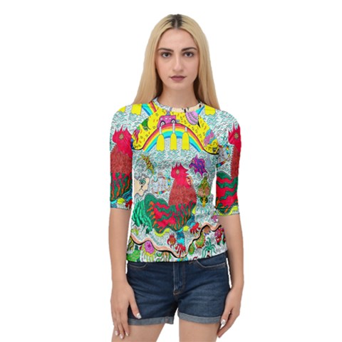 Supersonic Key West Gypsy Blast Quarter Sleeve Raglan Tee by chellerayartisans