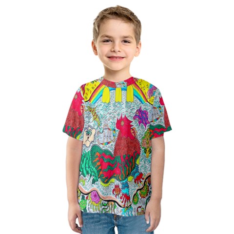 Supersonic Key West Gypsy Blast Kids  Sport Mesh Tee by chellerayartisans