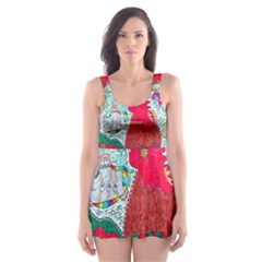 Supersonic Key West Gypsy Blast Skater Dress Swimsuit by chellerayartisans