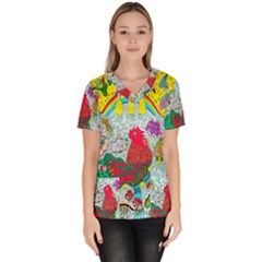 Supersonic Key West Gypsy Blast Women s V-neck Scrub Top by chellerayartisans