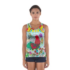 Supersonic Key West Gypsy Blast Sport Tank Top  by chellerayartisans