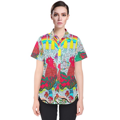 Supersonic Key West Gypsy Blast Women s Short Sleeve Shirt by chellerayartisans