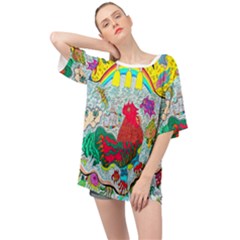 Supersonic Key West Gypsy Blast Oversized Chiffon Top