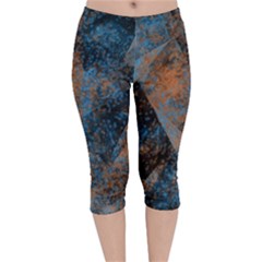 Rustictomorrow Velvet Capri Leggings 