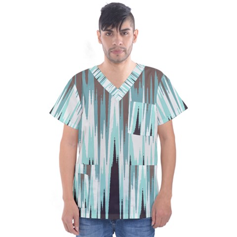 Muddywater Men s V-neck Scrub Top by designsbyamerianna