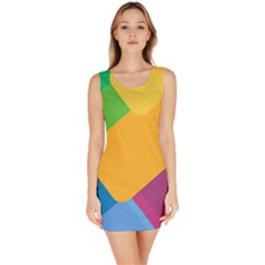 Geometry Nothing Color Bodycon Dress