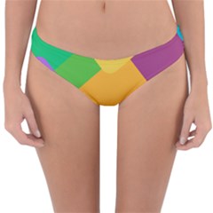 Geometry Nothing Color Reversible Hipster Bikini Bottoms