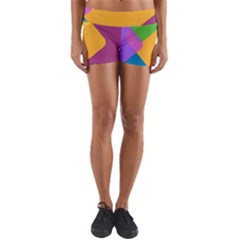 Geometry Nothing Color Yoga Shorts