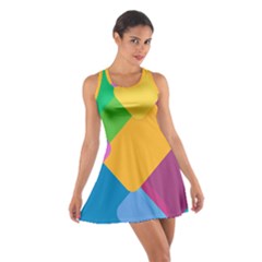 Geometry Nothing Color Cotton Racerback Dress