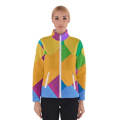 Geometry Nothing Color Winter Jacket