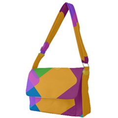 Geometry Nothing Color Full Print Messenger Bag