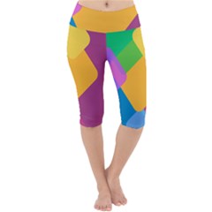 Geometry Nothing Color Lightweight Velour Cropped Yoga Leggings