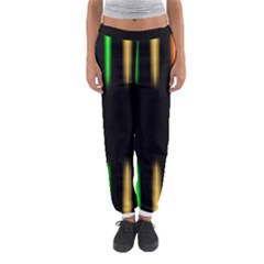 Neon Light Abstract Pattern Women s Jogger Sweatpants by Mariart