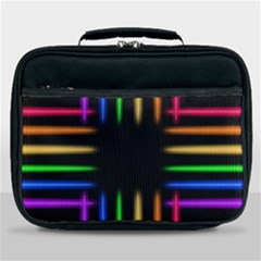 Neon Light Abstract Pattern Lunch Bag