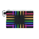 Neon Light Abstract Pattern Canvas Cosmetic Bag (Medium) View1