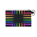 Neon Light Abstract Pattern Canvas Cosmetic Bag (Medium) View2