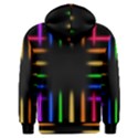 Neon Light Abstract Pattern Men s Overhead Hoodie View2